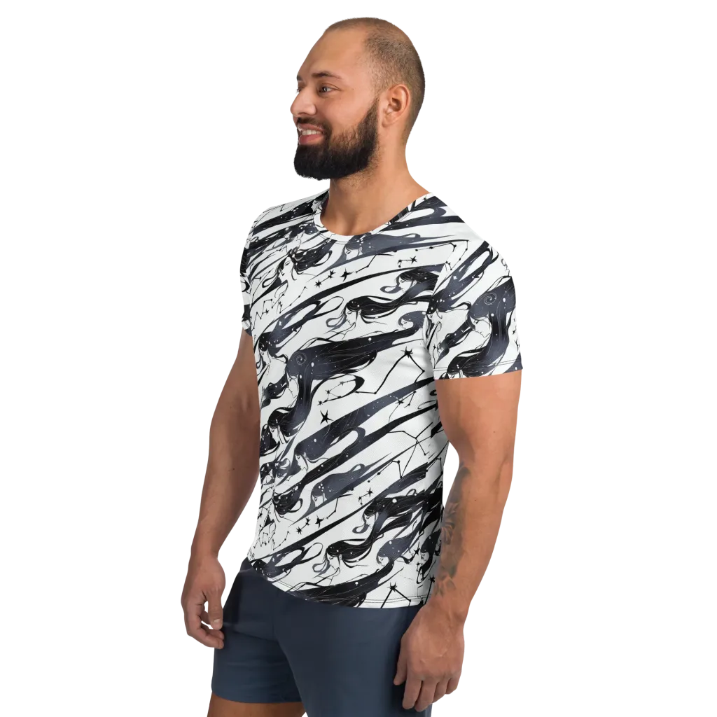 Starbound Reverie on Men's Athletic T-Shirt — Left