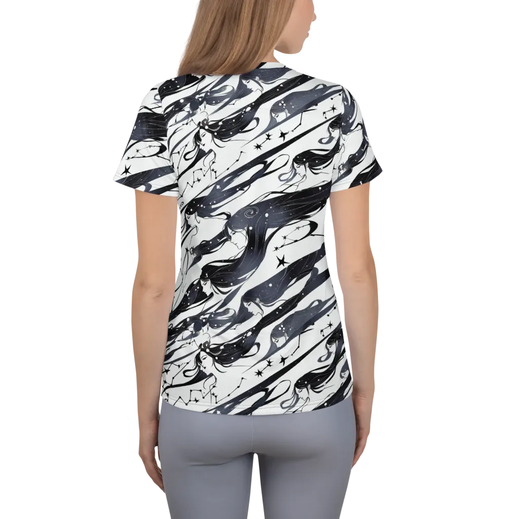 Starbound Reverie on Women's Athletic T-Shirt — Back