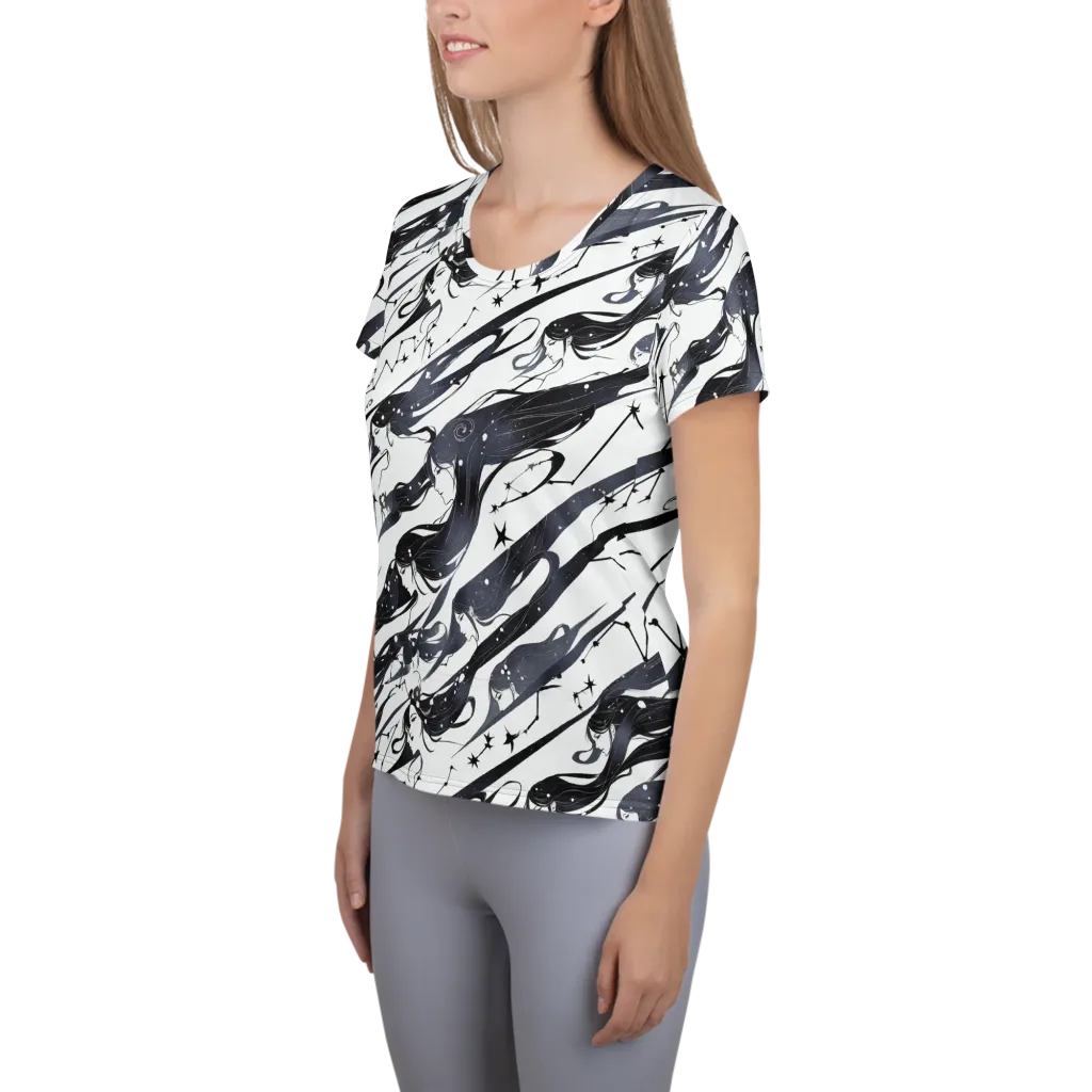 Starbound Reverie on Women's Athletic T-Shirt — Left