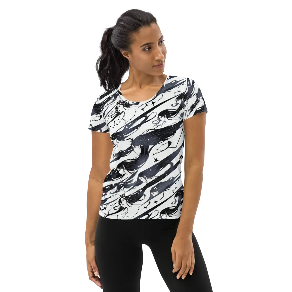 Starbound Reverie on Women's Athletic T-Shirt — Front