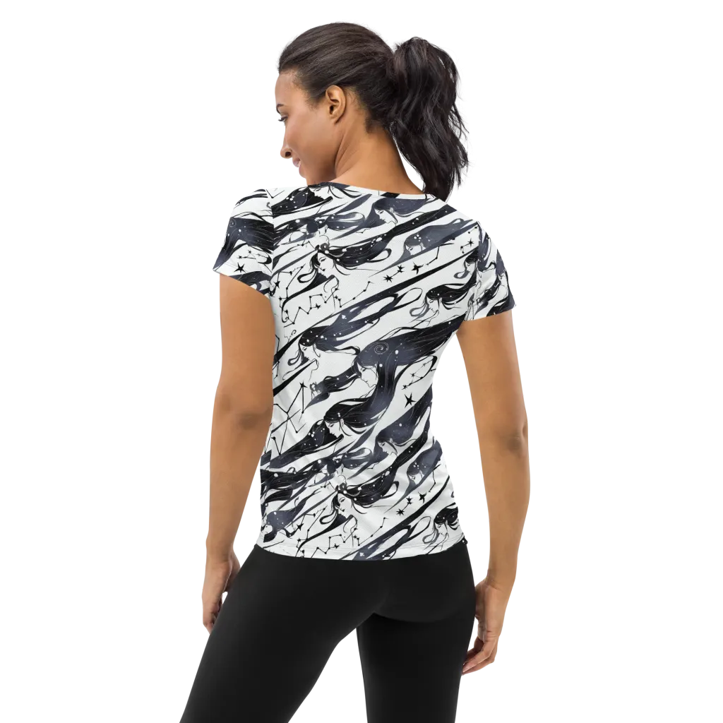 Starbound Reverie on Women's Athletic T-Shirt — Back