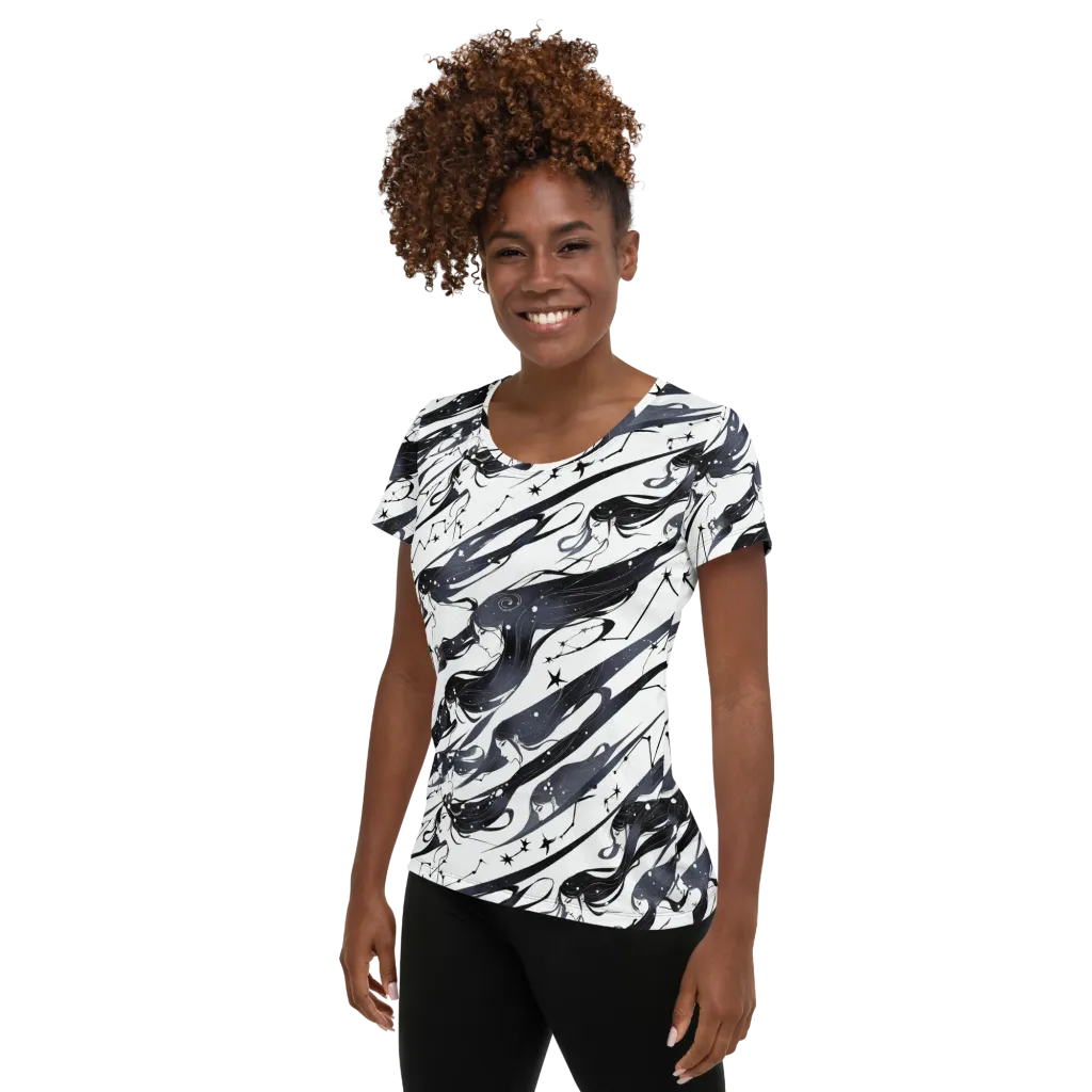 Starbound Reverie on Women's Athletic T-Shirt — Left