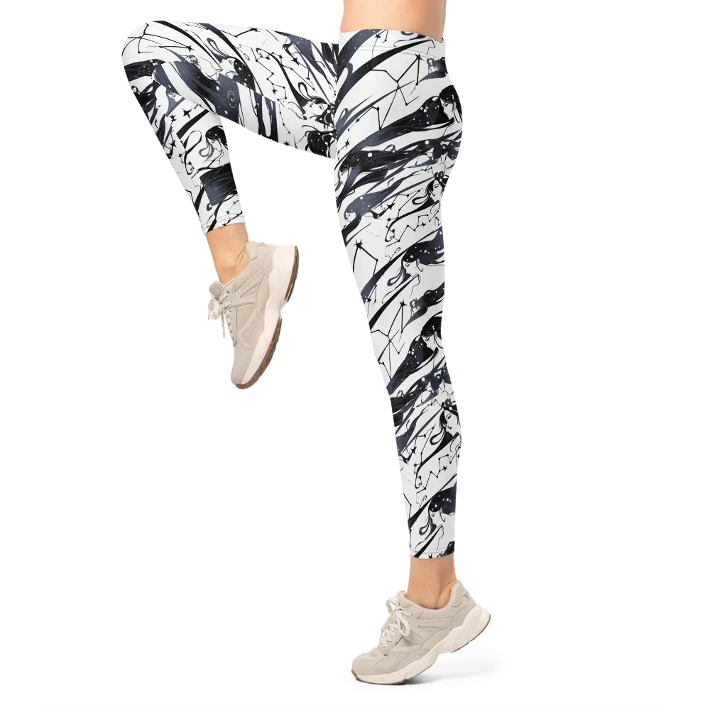 Starbound Reverie on Leggings — Left