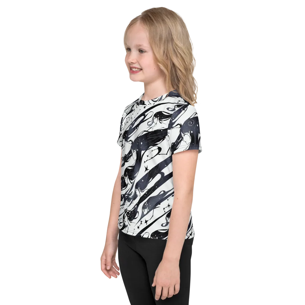 Starbound Reverie on Kids Crew Neck T-Shirt — Left