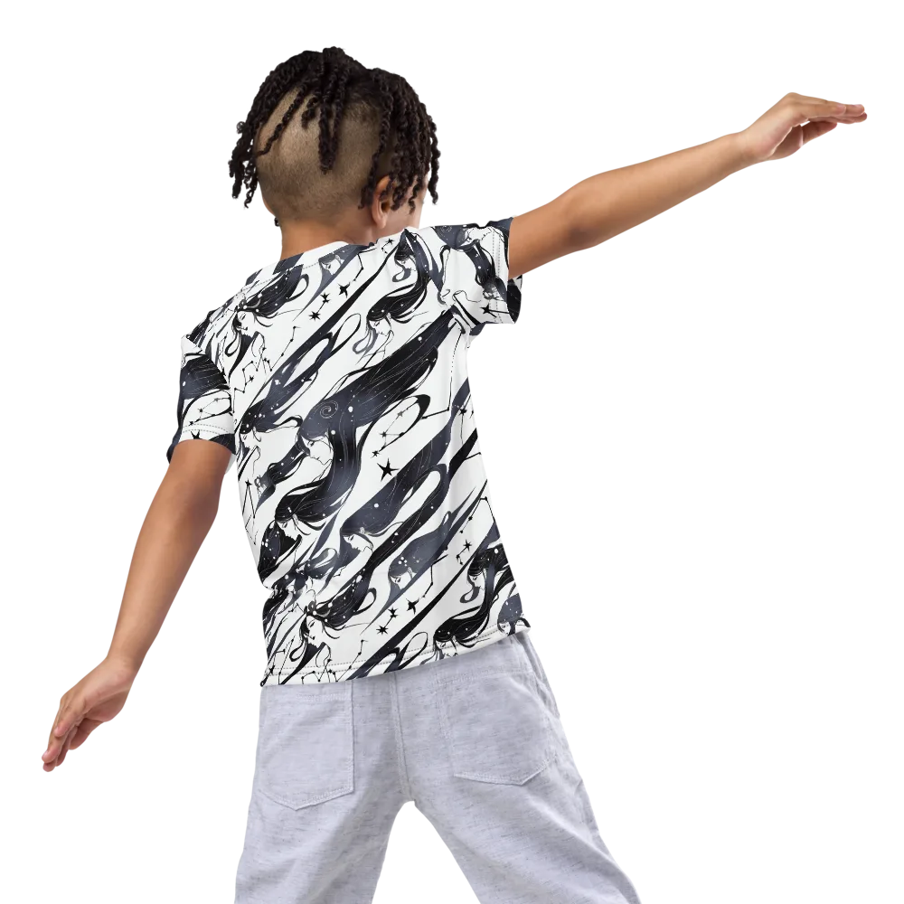 Starbound Reverie on Kids Crew Neck T-Shirt — Back