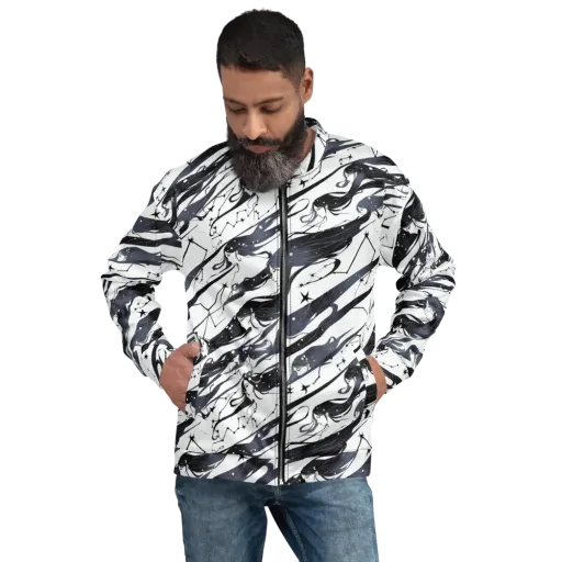 Starbound Reverie on a Bomber Jacket