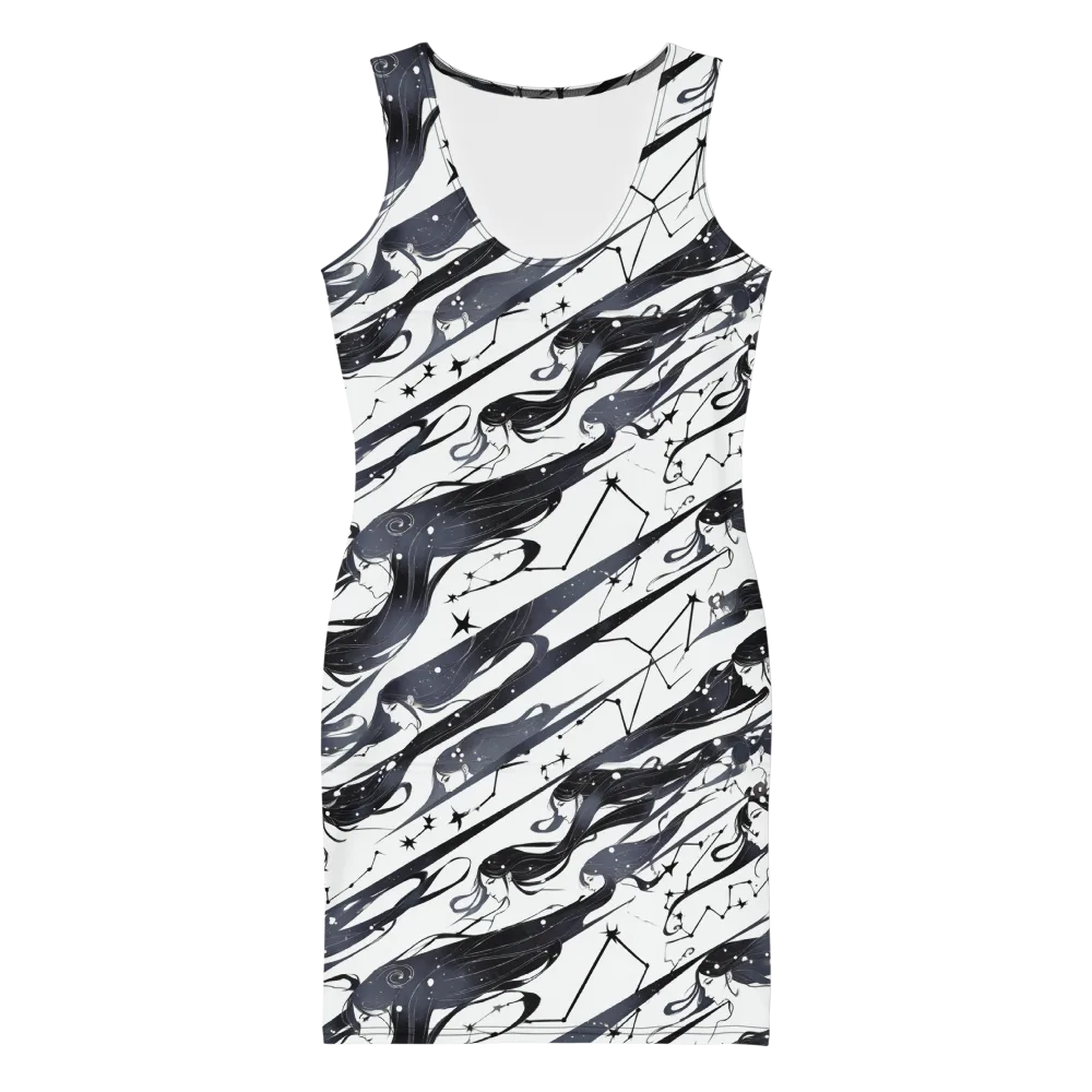 Starbound Reverie on Bodycon Dress — Front