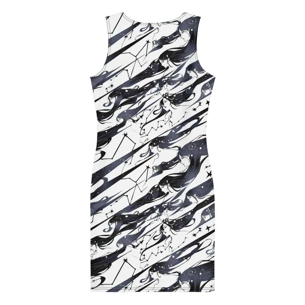 Starbound Reverie on Bodycon Dress — Back