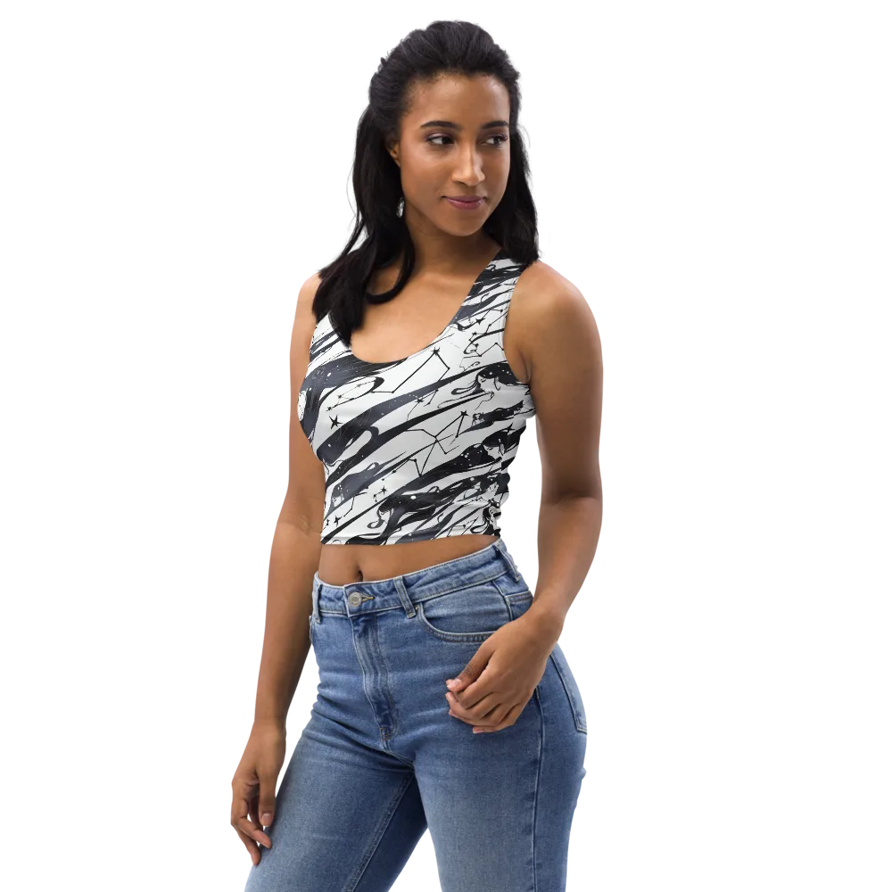 Starbound Reverie on Crop Top — Left Front