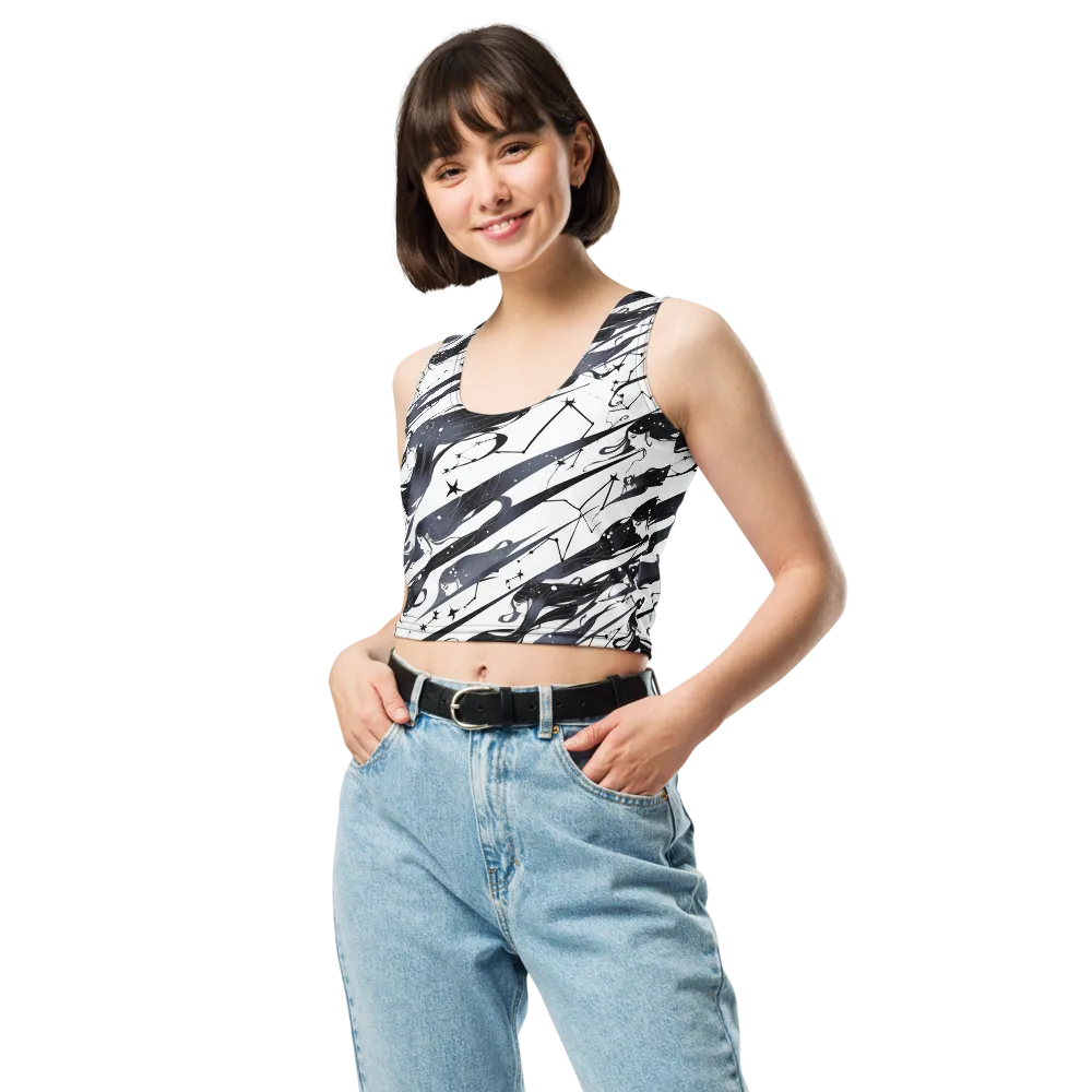 Starbound Reverie on Crop Top — Front