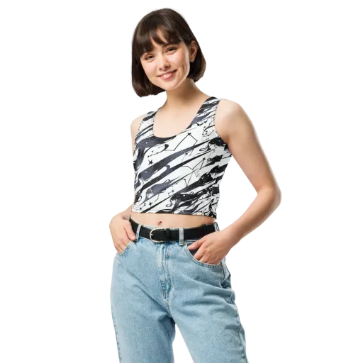 Starbound Reverie on a Crop Top
