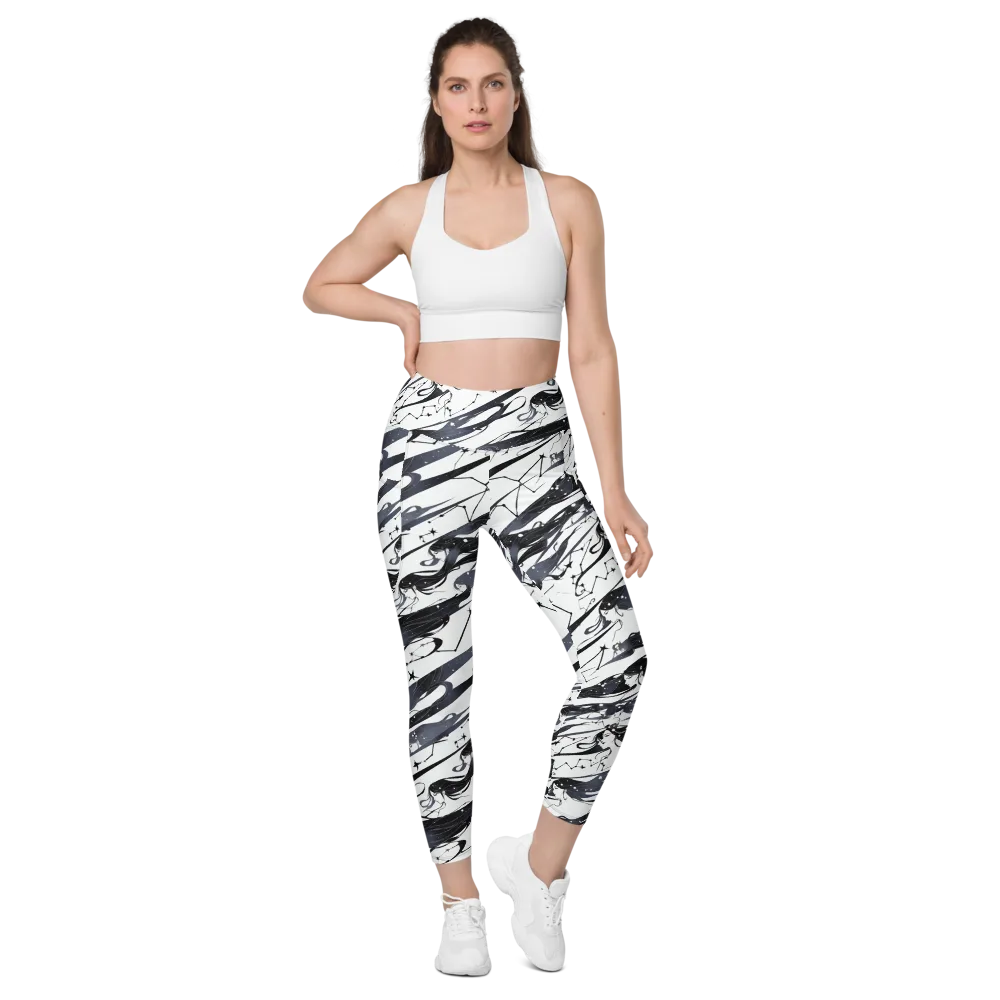 Starbound Reverie on Leggings with Pockets — Front