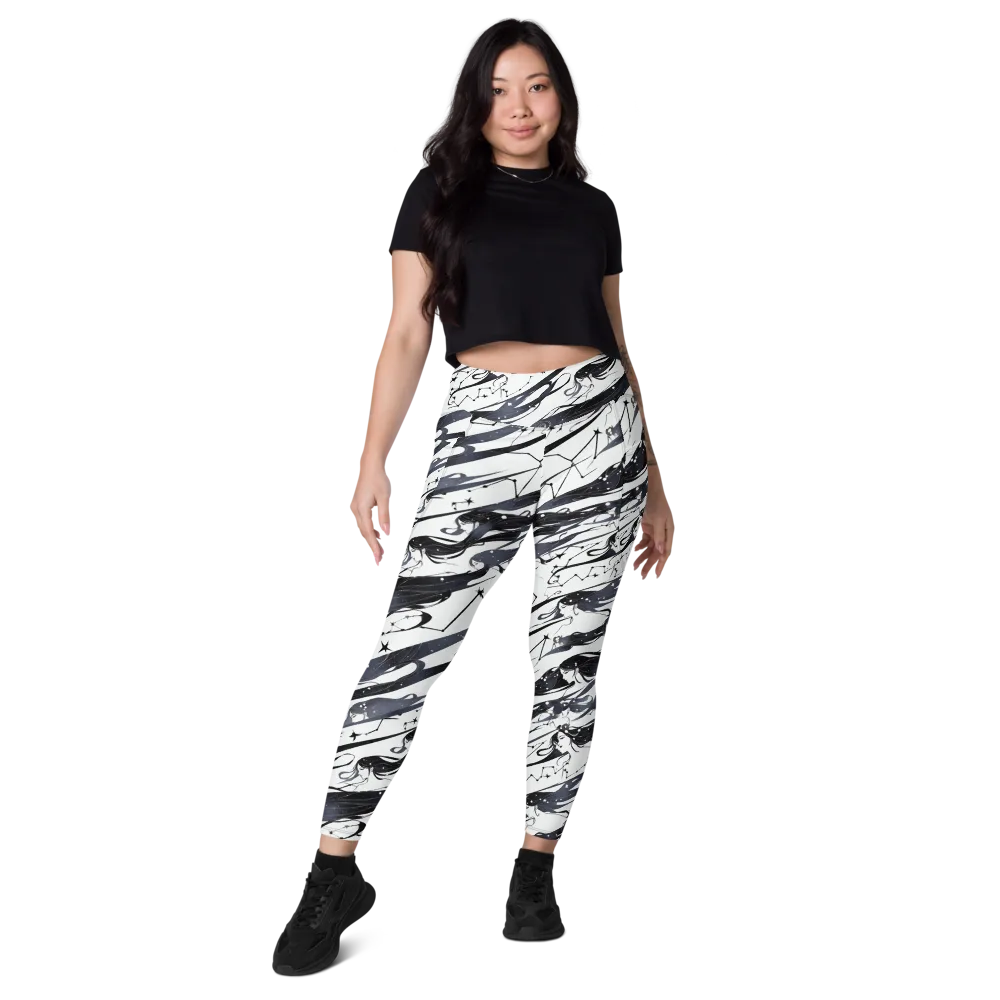 Starbound Reverie on Leggings with Pockets — Front