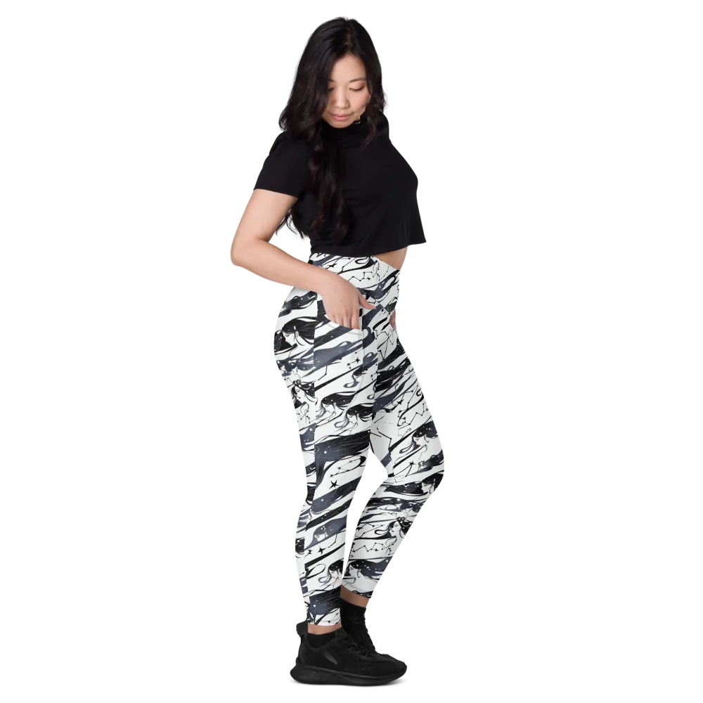 Starbound Reverie on Leggings with Pockets — Right