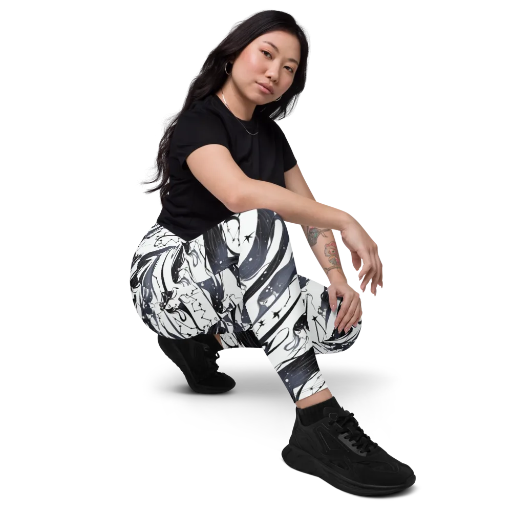 Starbound Reverie on Leggings with Pockets — Right Front