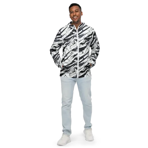 Starbound Reverie on a Men's Windbreaker
