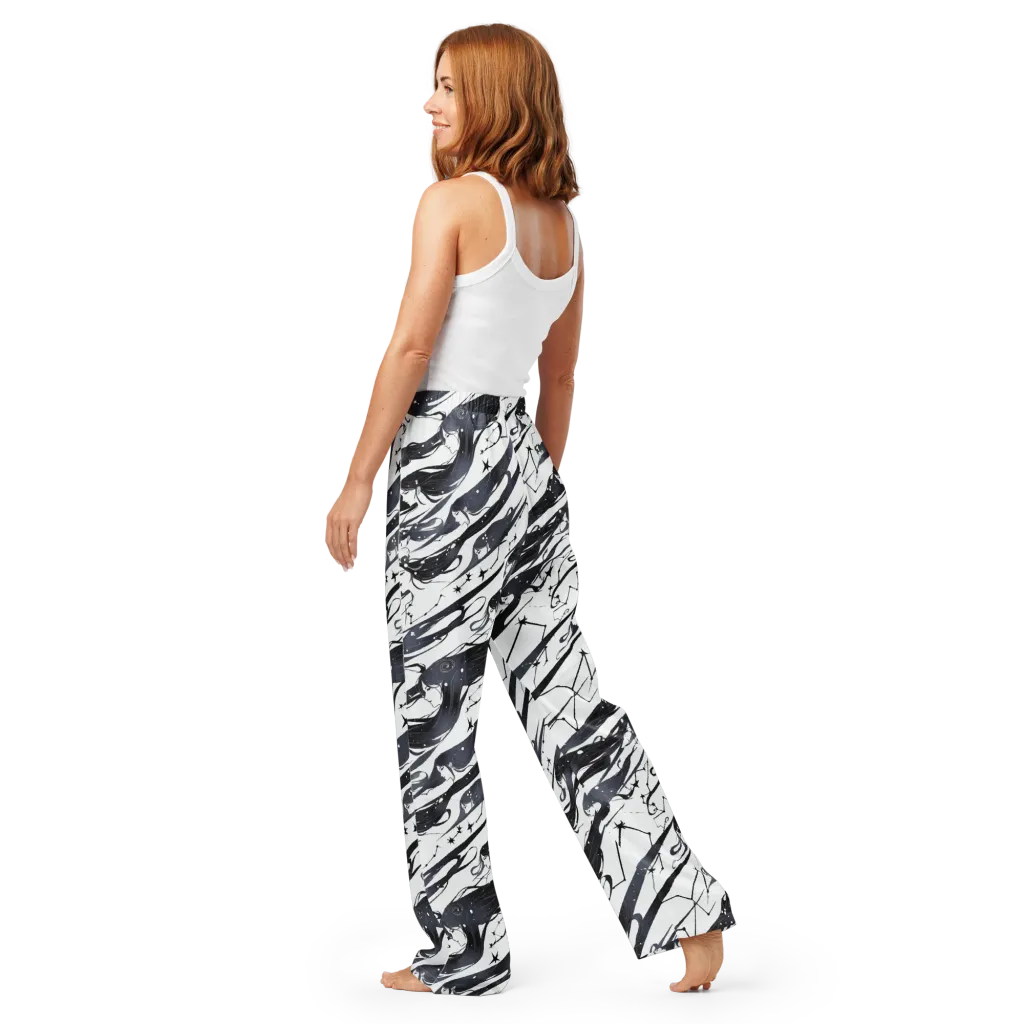 Starbound Reverie on Women's Pajama Pants — Back