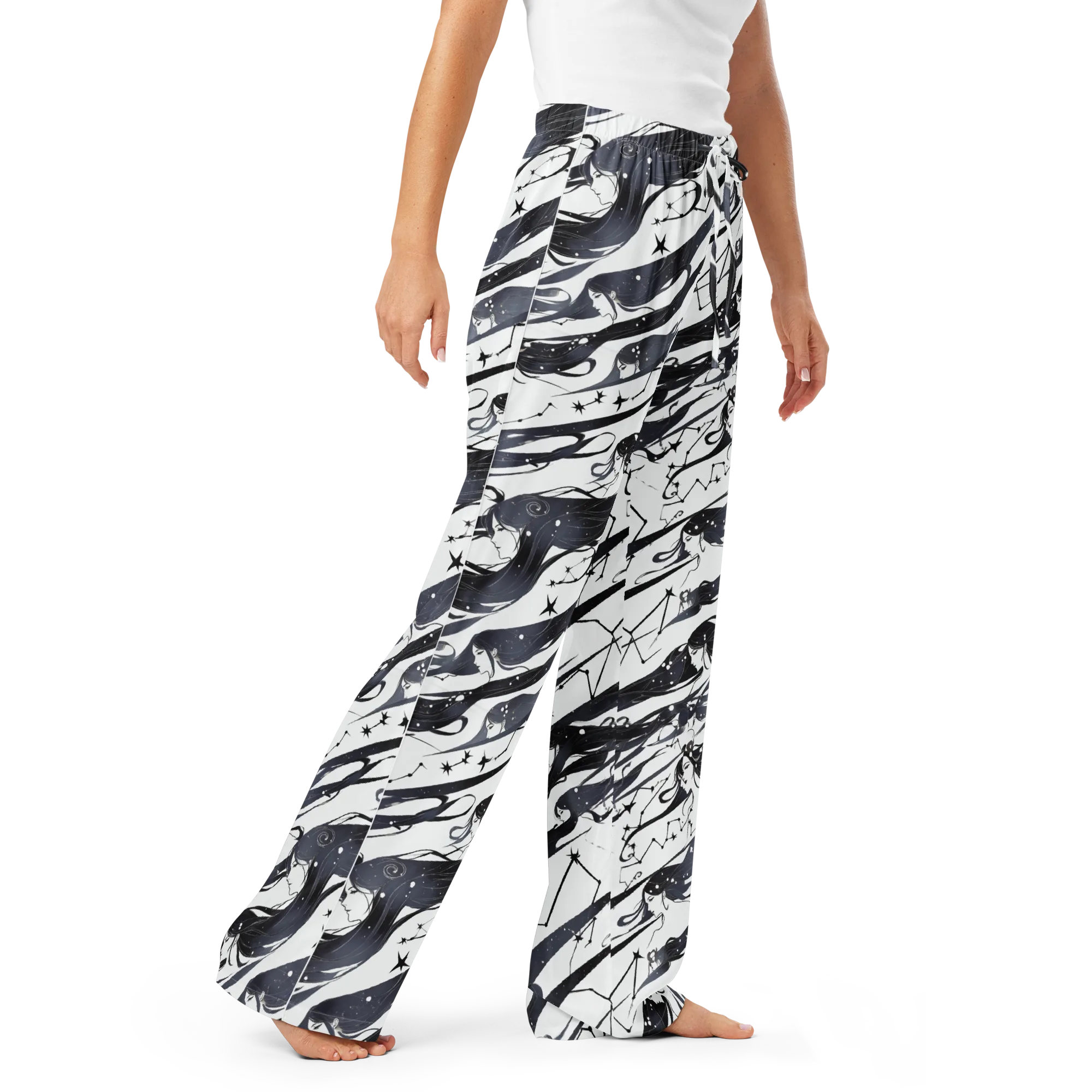 Starbound Reverie on Women's Pajama Pants — Right Front