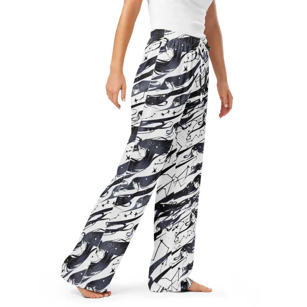 Starbound Reverie on Women's Pajama Pants — Right Front
