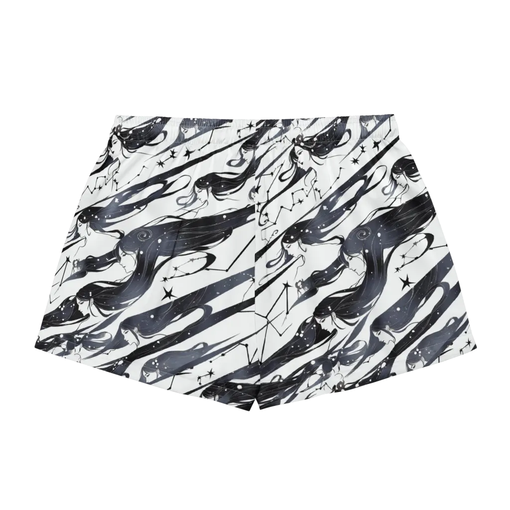Starbound Reverie on Women's Pajama Shorts — Back