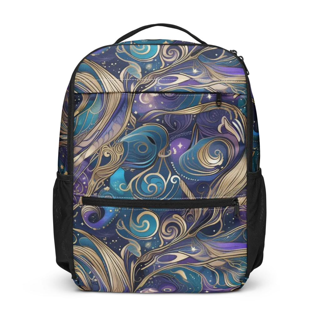 Moonlit Filigree on Utility Backpack — Front