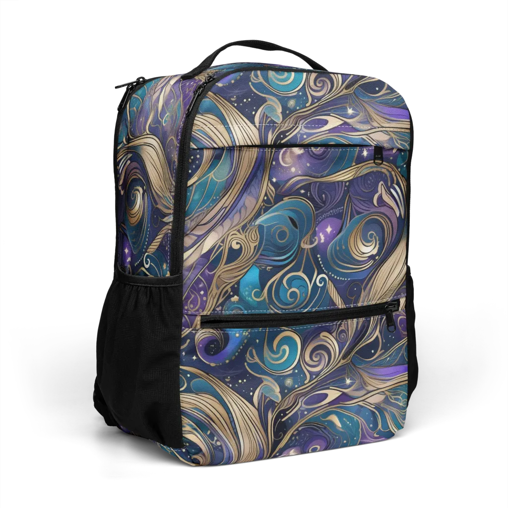 Moonlit Filigree on Utility Backpack — Right Front