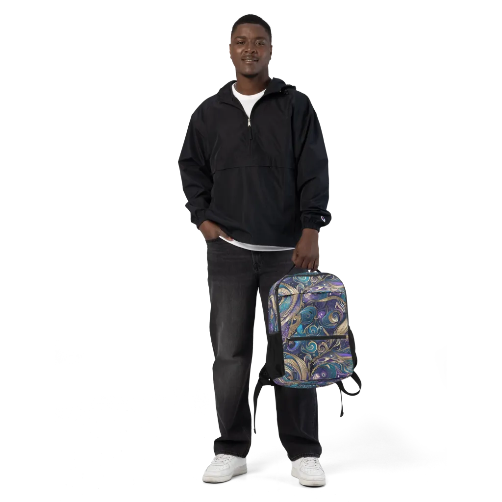Moonlit Filigree on Utility Backpack — Front