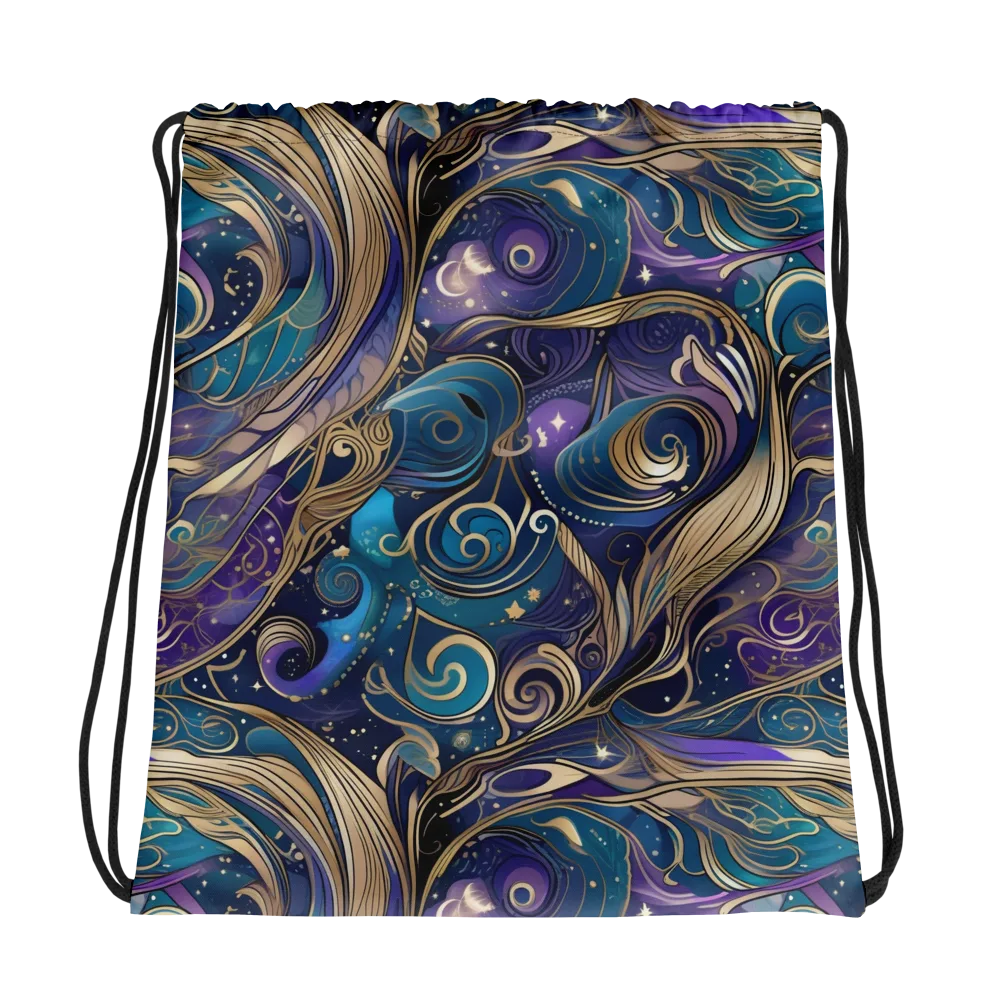 Moonlit Filigree on Drawstring Bag — Photo