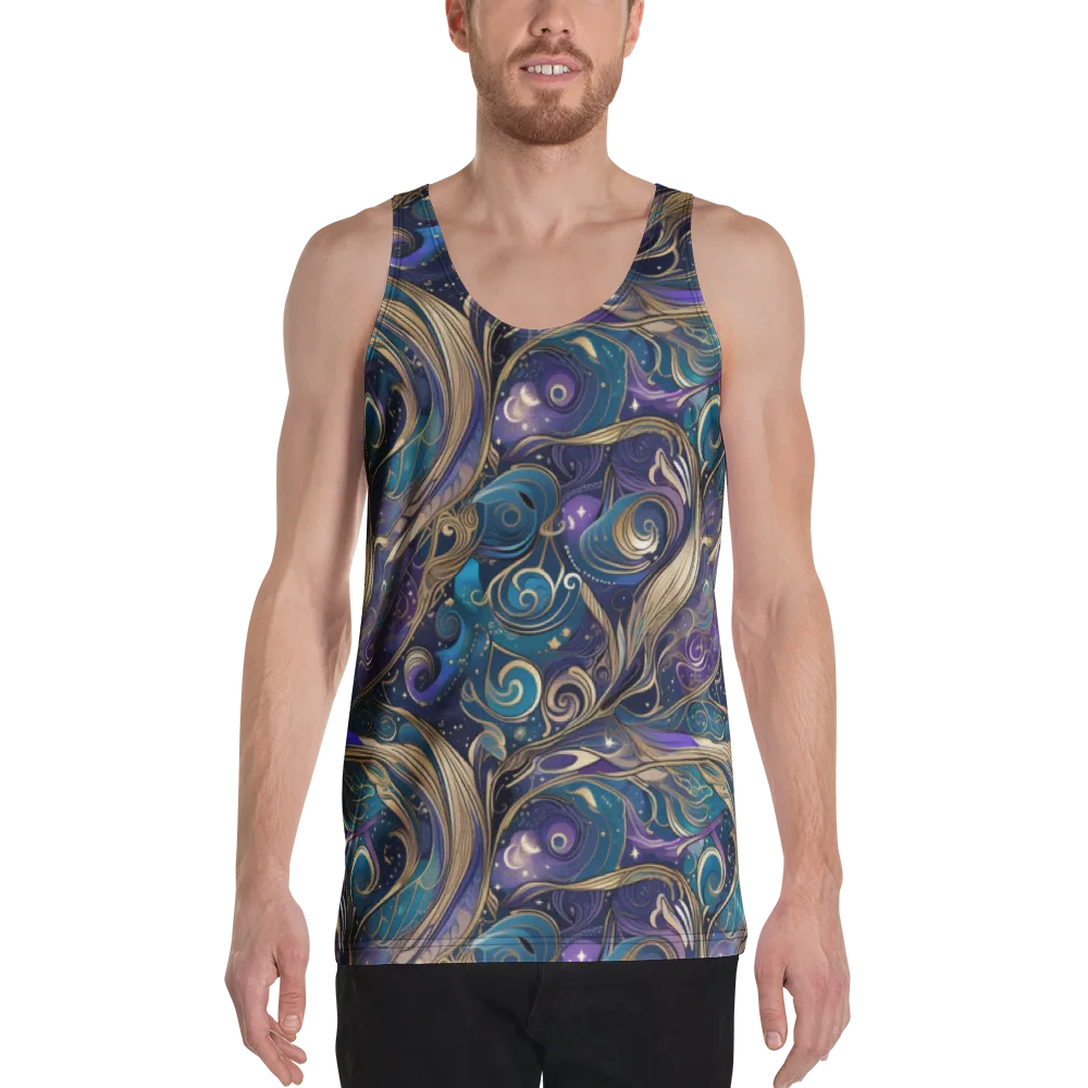 Moonlit Filigree on Men's Tank Top — Front