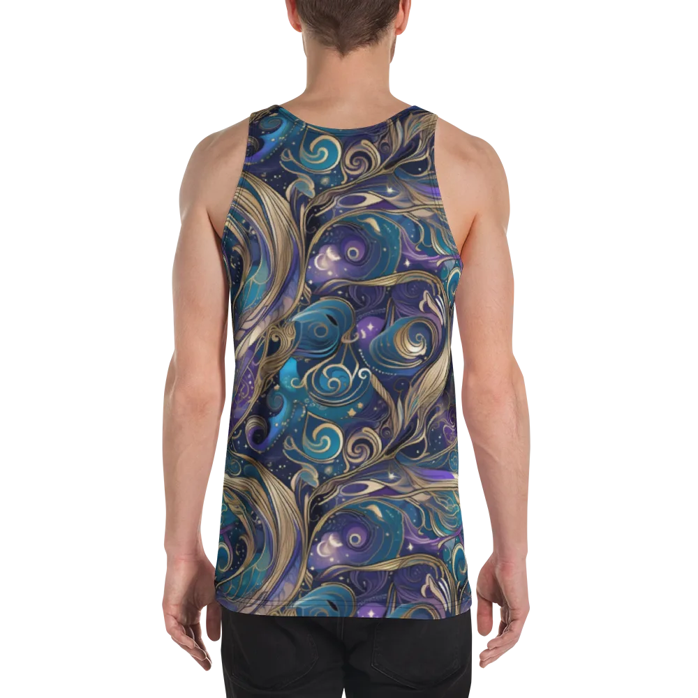 Moonlit Filigree on Men's Tank Top — Back
