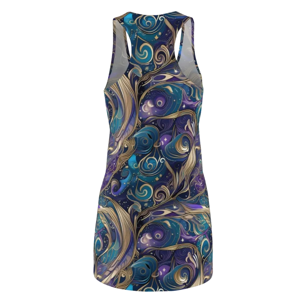 Moonlit Filigree on Racerback Dress — Back