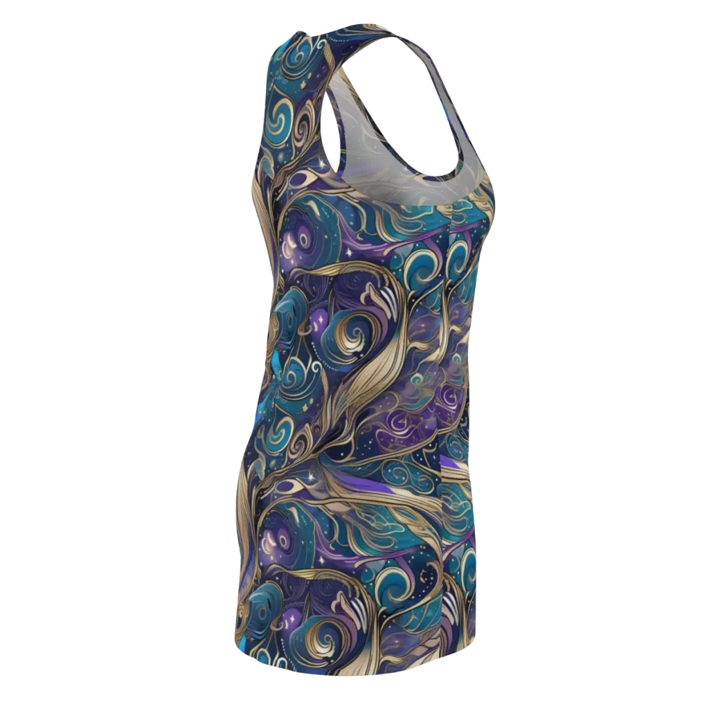 Moonlit Filigree on Racerback Dress — Back Side