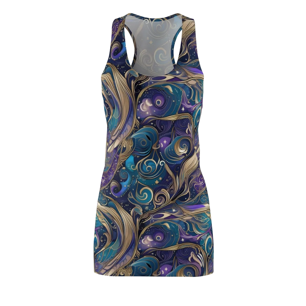 Moonlit Filigree on Racerback Dress — Front