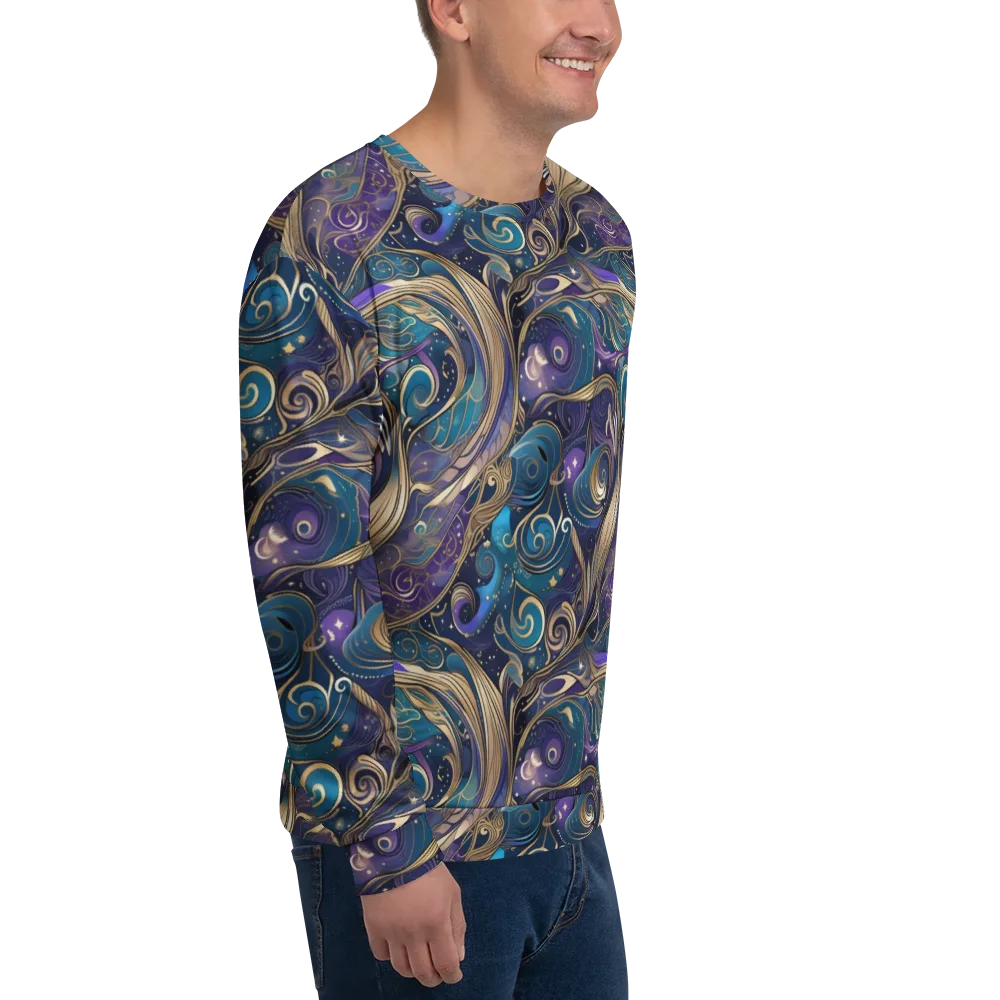 Moonlit Filigree on Sweatshirt — Right Front