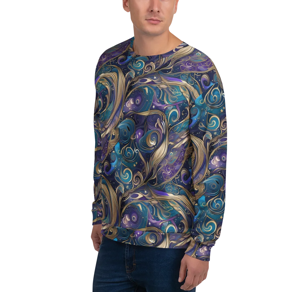 Moonlit Filigree on Sweatshirt — Left Front