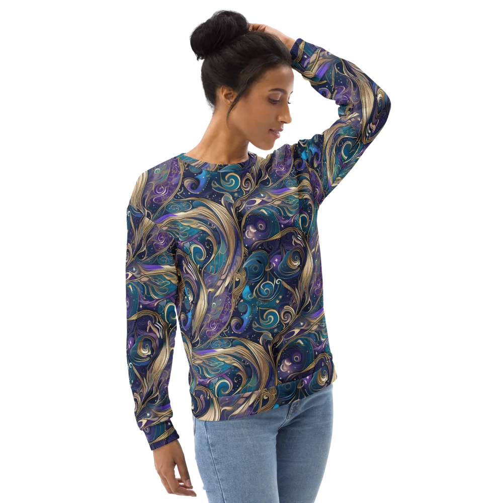 Moonlit Filigree on Sweatshirt — Right Front