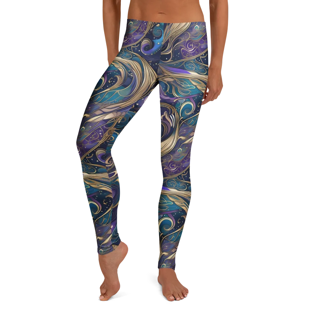 Moonlit Filigree on Leggings — Front