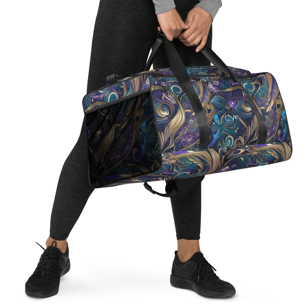 Moonlit Filigree on Duffle Bag — Right Front