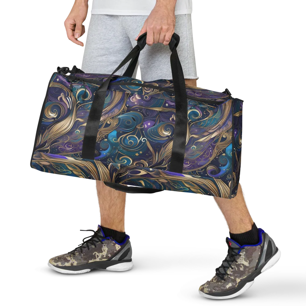 Moonlit Filigree on Duffle Bag — Front