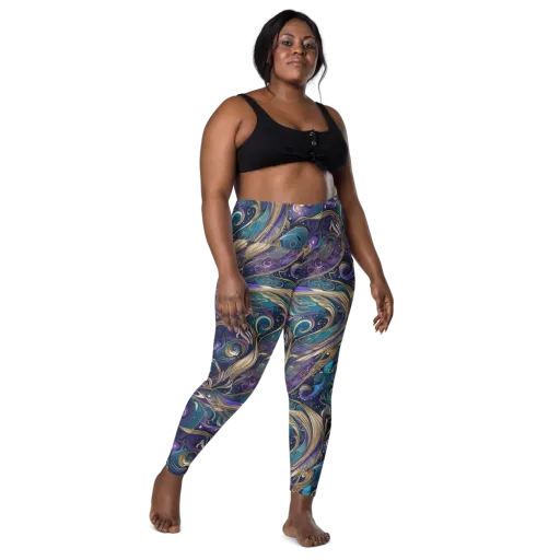 Moonlit Filigree on a Leggings with Pockets