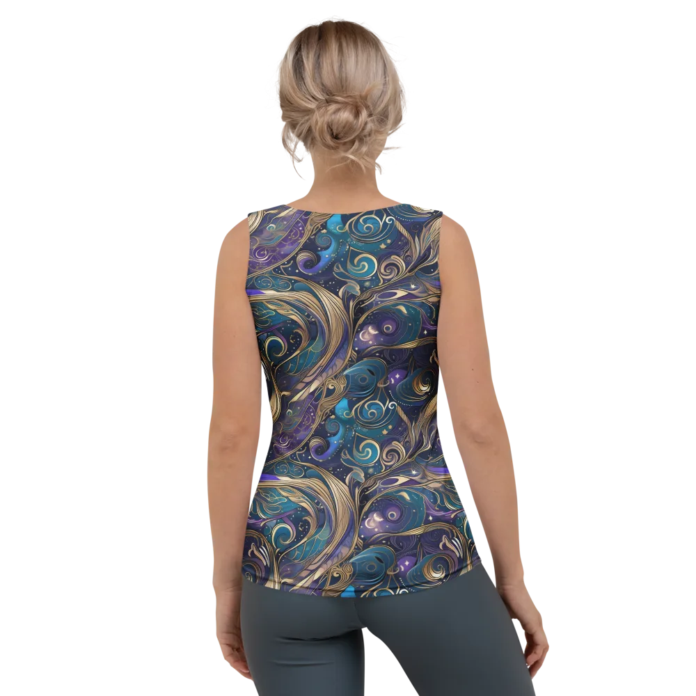 Moonlit Filigree on Women's Tank Top — Back