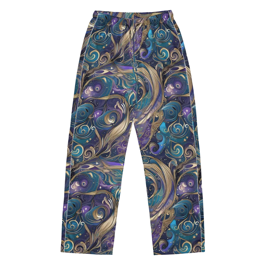 Moonlit Filigree on Women's Pajama Pants — Front