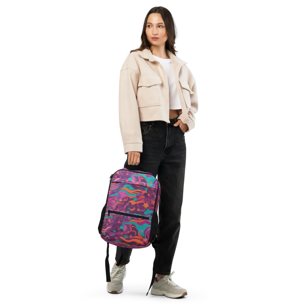 Ember And Turquoise on Utility Backpack — Front