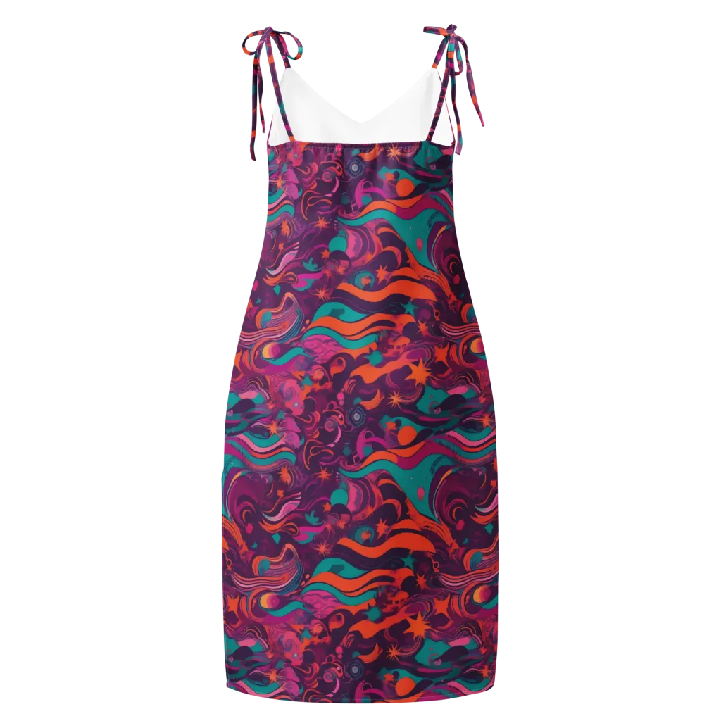 Ember And Turquoise on Slip Dress — Back