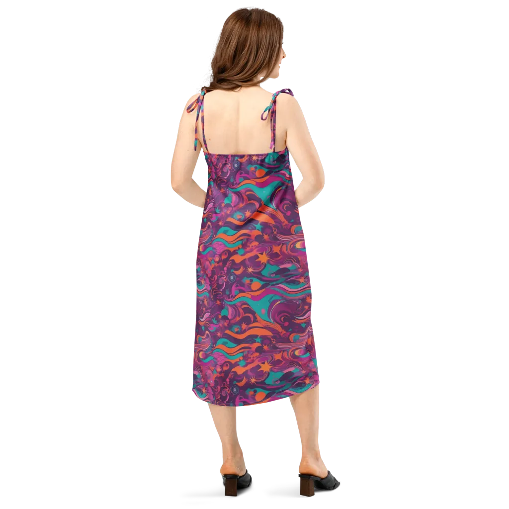 Ember And Turquoise on Slip Dress — Back