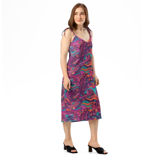 Ember And Turquoise on a Slip Dress