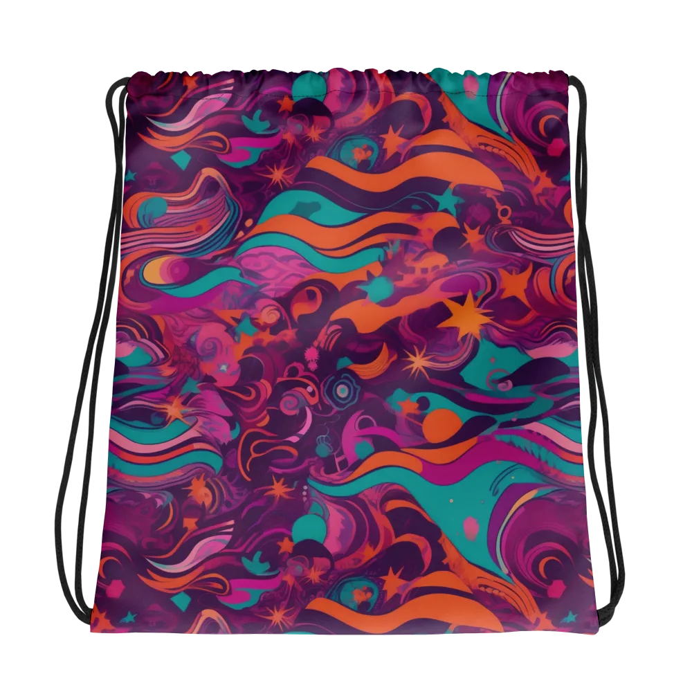 Ember And Turquoise on Drawstring Bag — Photo