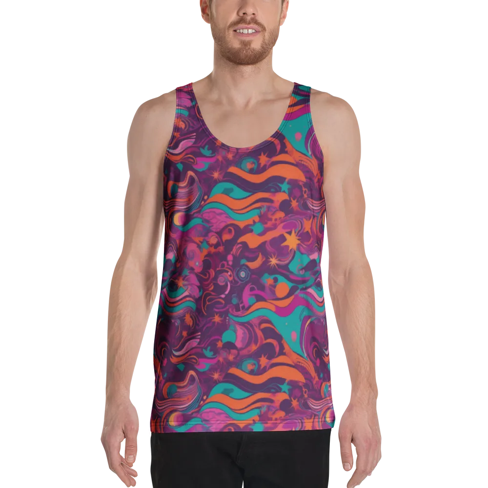 Ember And Turquoise on Men's Tank Top — Front