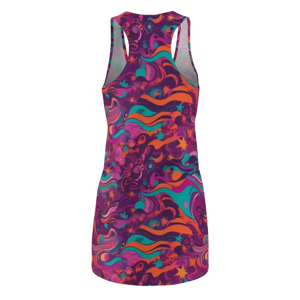 Ember And Turquoise on Racerback Dress — Back