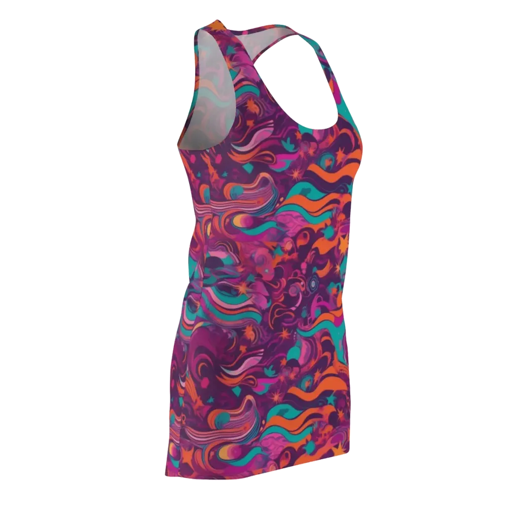 Ember And Turquoise on Racerback Dress — Front Side